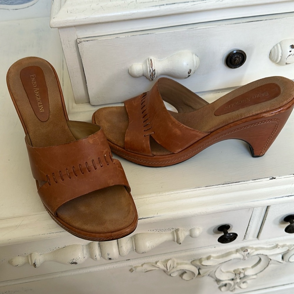 Enzo Angiolini Leather Women’s Sandals